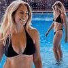 Stacey Solomon wows in plunging black bikini as mother-of-five enjoys luxury family holiday and admits she felt 'beautiful' in stunning snaps