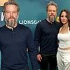 Matt Damon is nearly unrecognizable with gray beard as his wife Luciana looks better than ever in corset top