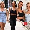 Dumped Love Island star Lauren Wood shows off her abs in black gym gear as she rubs shoulders with All Stars winner Gabby Allen at fitness event