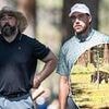 Jason and Travis Kelce in bear scare on the golf course as animal disrupts celebrity tournament... days after nearby attack at campsite