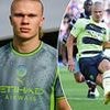 'Worst kit EVER': Fans hit out at Man City's new third strip for next season after 'shocking' jersey is leaked online