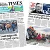 The Papers: Migrants arrive at 'record speed' and 'Fresh inheritance tax grab'