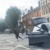 Chaotic moment street fight explodes in Islington before motorist runs over cyclist during the melee