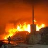 Grote industriebrand in Vilvoorde