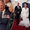 William and Kate beam as they join King Charles and Queen Camilla for VE Day concert at the Horse Guards Parade