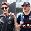 George Russell kan lachen om botsing met Max Verstappen: ‘Wilde laten zien dat hij de baas was, maar Jos is the boss’