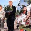 Liverpool boss Arne Slot and defender Andy Robertson lay flowers at Anfield in tribute to Diogo Jota after his tragic death - as fans sign mural to the club's beloved 'Forever 20'