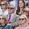 Can you spot her? Former Aussie Prime Minister Julia Gillard blends in to the crowd at Wimbledon