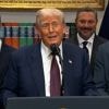 KIJK. Trump spot met Harris, die nieuw boek uitbrengt: “Ik zou haar geen bekwame politica noemen”