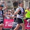 Father sobs as he crosses the finish line of the London Marathon holding a photo of his 16-year-old daughter who passed away