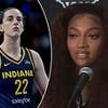 Angel Reese gives VERY snide answer to Caitlin Clark question before rivals face off in Saturday's WNBA opener