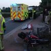 Motard (48) zwaargewond na frontale klap tegen tuinmuur in Stekene