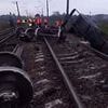 Moment Russian train explodes in second derailment by saboteurs: Four dead