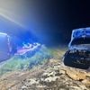 Auto zonder nummerplaat en inzittenden brandt volledig uit in Bellegem