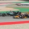 Max Verstappen COLLIDES with rival George Russell in closing stages of Spanish Grand Prix - as stewards launch investigation
