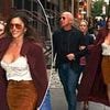 Lauren Sanchez risks spilling out of her plunging ensemble during romantic outing with Jeff Bezos