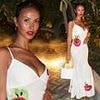 Maya Jama looks sensational in a glamorous floral gown as she steps out in Mallorca ahead of new Love Island series