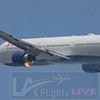 Shocking moment Delta Airlines's Boeing flight engine catches fire during take-off in Los Angeles