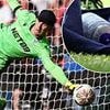 Crystal Palace goalkeeper Dean Henderson spotted using 'cheat sheet' during heroic penalty shootout display in Community Shield triumph over Liverpool