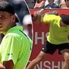 Watch the shocking moment tennis player's racket almost HITS a person in the crowd at Queen's