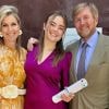 Nederlandse prinses Ariane straalt naast trotse ouders op feest na afronden examens in Italië