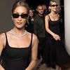 Bella Hadid exudes elegance in a black midi dress as she debuts a chic new look for second event of the night  - after going braless at the 78th Cannes Film Festival