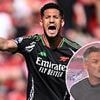 Jamie Carragher says William Saliba 'doesn't look same player' without Gabriel Magalhaes alongside him as he pinpoints what is 'lacking' from the Arsenal defender's game
