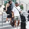 Man United's saviour signing arrives: £62.5m Matheus Cunha is spotted at Manchester's Lowry Hotel with his heavily pregnant wife as he prepares to seal transfer to crisis club