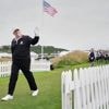 Trump caps his Scottish visit by opening a new golf course