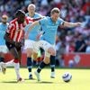 Manchester City met De Bruyne als kapitein komt voorlopig nog niet tot scoren tegen rode lantaarn Southampton