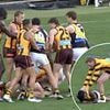 How one act sparked heated mass brawl between Hawks and Tigers stars as Jack Gunston boots landmark goal to kick-start Hawthorn's centenary celebrations