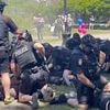 Outrage as Christian prayer rally attacked by mob of woke trans activists in violent clash that lasted HOURS