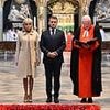 Macron and wife Brigitte put on a united front at grave of the Unknown Warrior - after awkward start to UK visit