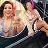 Shirley Ballas, 64, puts on a leggy display in a rose gold satin robe as she shares glamorous behind-the-scenes snap from Strictly Come Dancing filming