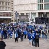 Stuttgart gegen Bielefeld: Fußballfans stimmen sich früh auf Pokalfinale ein