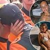 Lando Norris shares kiss with on-off model girlfriend Margarida Corceiro following Hungarian Grand Prix win - a day after going public again