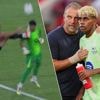KIJK. Meteen controverse in LaLiga: Barça scoort terwijl opponent geveld ligt, waarna Mallorca-spits keeper in gezicht raakt