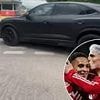 Man United outcast Alejandro Garnacho caught driving into training illegally in top of the range Audi - as he's forced to train with 'bomb squad' AFTER manager Ruben Amorim leaves
