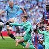 Wayne Rooney left fuming as Dean Henderson survives red card scare in FA Cup final - before Crystal Palace star SAVES penalty against Man City