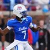 Kevin Jennings has two 75-yard TDs in 10-for-10 first half for No. 17 SMU vs. Baylor