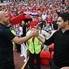 Liverpool 2-2 Arsenal: 10-men Gunners come back from two down to prevent double humiliation at Anfield after giving Arne Slot's side a guard of honour before kick-off
