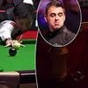 Ronnie O'Sullivan's World Championship semi-final descends into chaos as his opponent BREAKS a pocket - leaving balls flying around the Crucible