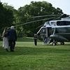 Trump and Melania enjoy VERY rare moment of romance as pair head to Rome for pope's funeral
