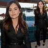 Jenna Coleman oozes sophistication in a smart black suit as she leads the star-studded guest list at the Apple TV+ BAFTA TV brunch