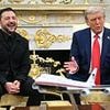 Zelensky declares he's 'ready' to sit down for face-to-face talks with Putin to end Ukraine war as he and Trump share extraordinary Oval Office love-in ahead of crunch White House summit