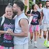 Chris Hughes packs on the PDA with girlfriend JoJo Siwa as he gushes he's 'totally in love' with her while they head to a couples' massage in LA