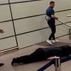 Tommy Robinson 'shouted "come at me" before punching man unconscious' at St Pancras station, witness claims - as police hunt for hard-right activist 'who fled UK overnight'