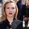 Scarlett Johansson is the epitome of elegance as she flaunts her toned legs in a black mini dress at Jurassic World Rebirth photocall in London