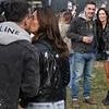 Gary Neville packs on the PDA with wife Emma Hadfield as the couple cosy up during Newcastle Festival