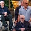 Michael Caine, 92, is pushed in a wheelchair by friend of 30 years Vin Diesel as they film a mystery project